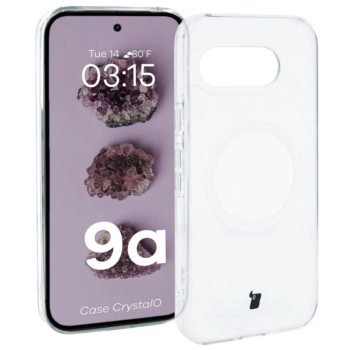 Przezroczyste etui Bizon Case CrystalO do Google Pixel 9a